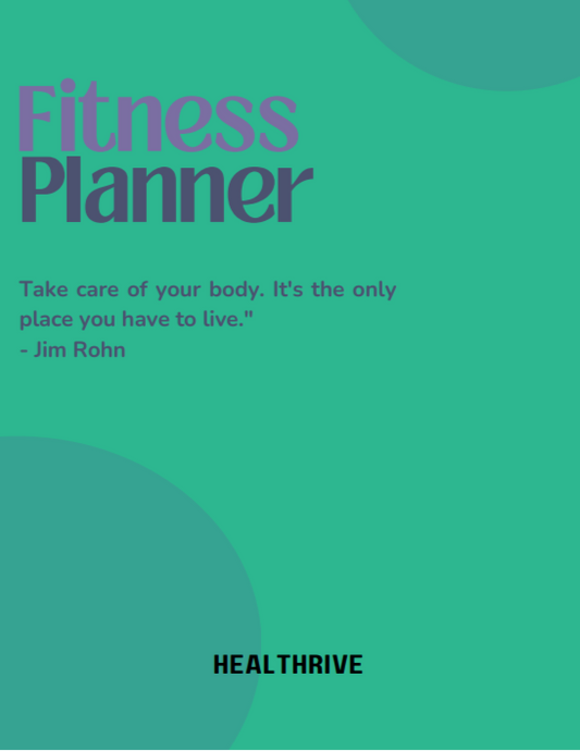 Healthrives Complete Fitness Planner